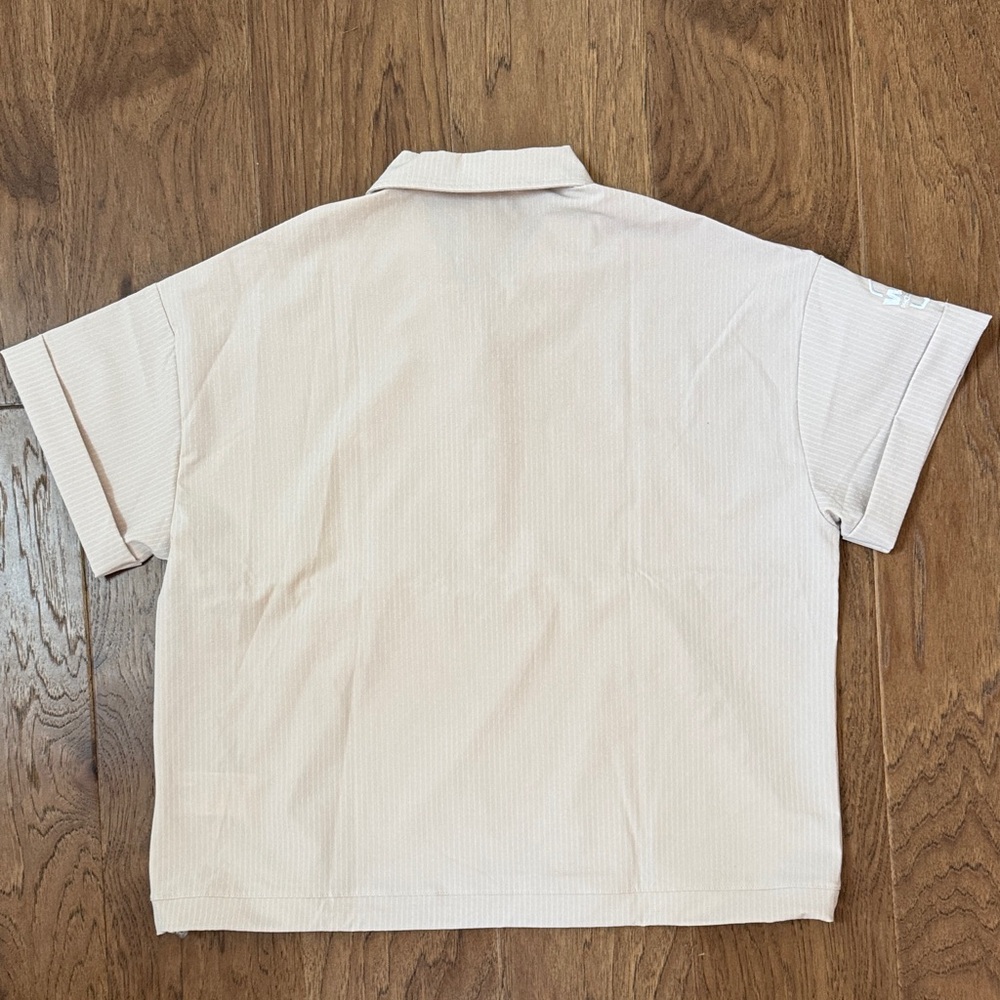 NWT Adidas Taupe Go To Short Sleeve Layer Sweatshirt Waste- Management PGA Tour - Picture 6 of 10